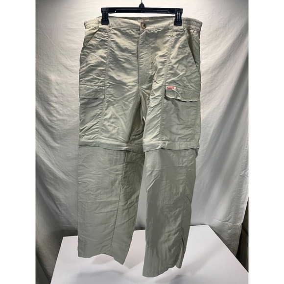 Berkley Convertible Cargo Pants Hiking Fishing Outdoor Zip Off Beige L/G - Picture 1 of 7